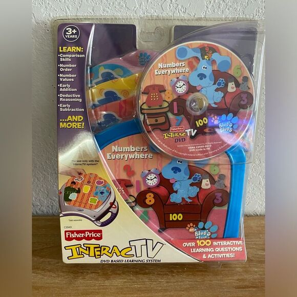 New Fisher Price Interact TV DVD Blues Clues Numbers Everywhere - Picture 4 of 5